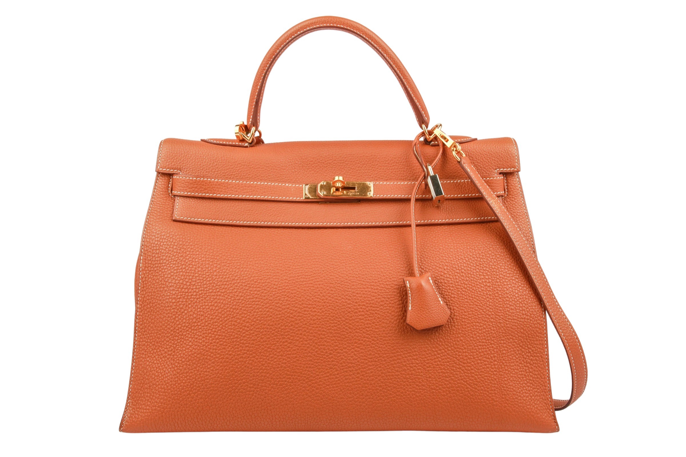 Hermès Kelly 35 Sellier Gold Togo