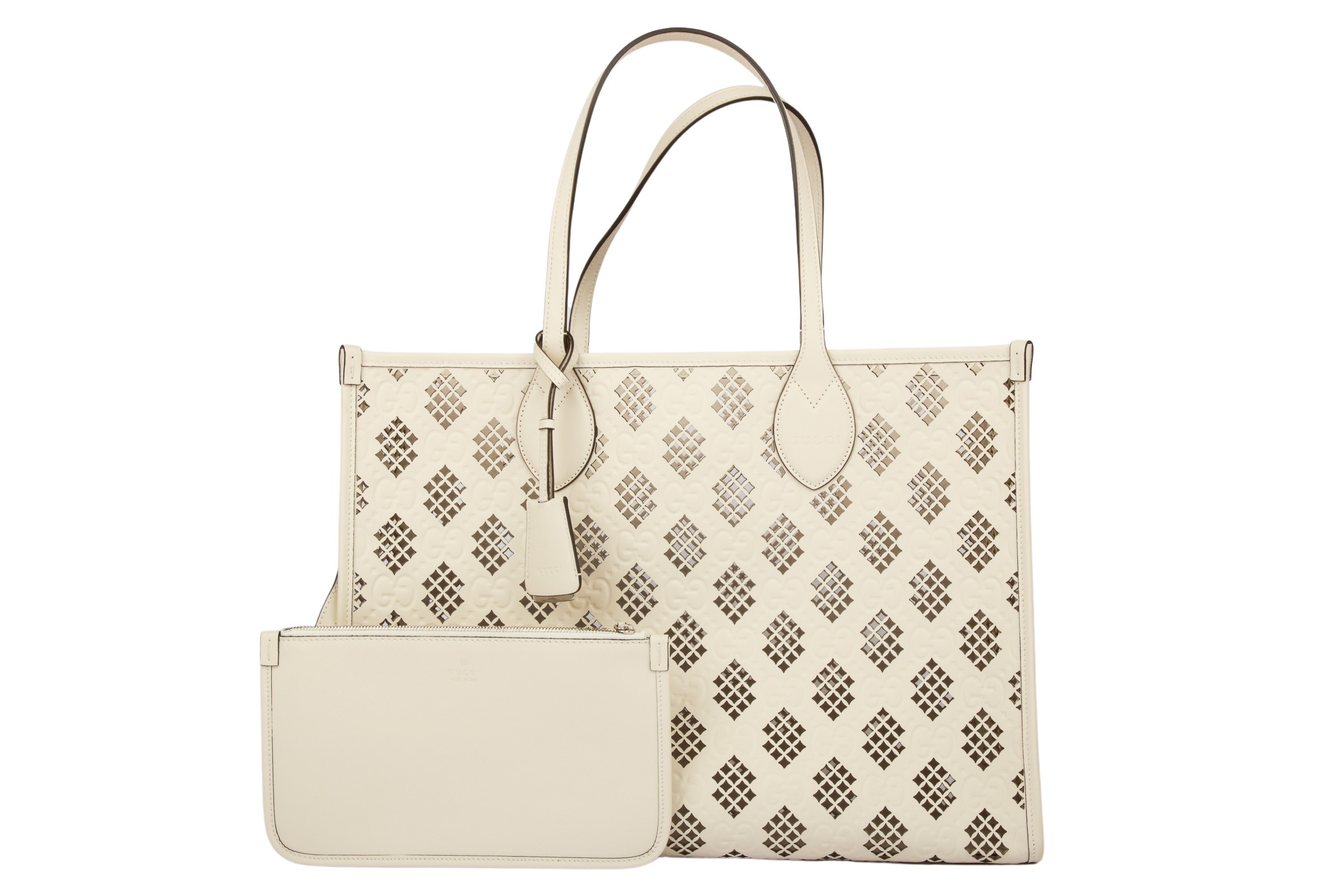 Gucci Shopper mit Cut-Out-Motiv Creme