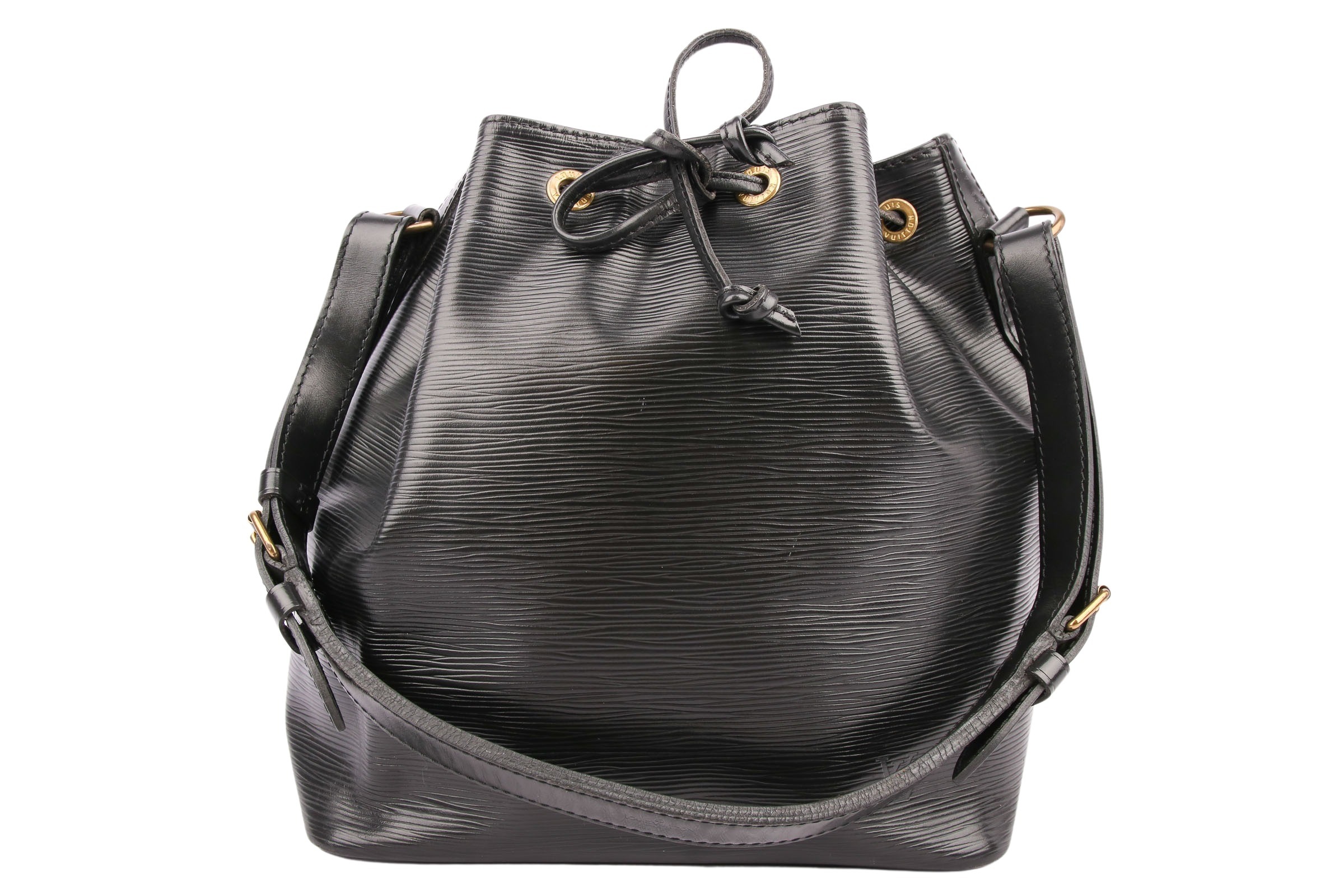 Louis Vuitton Sac Noé Petit Epi Leder Schwarz