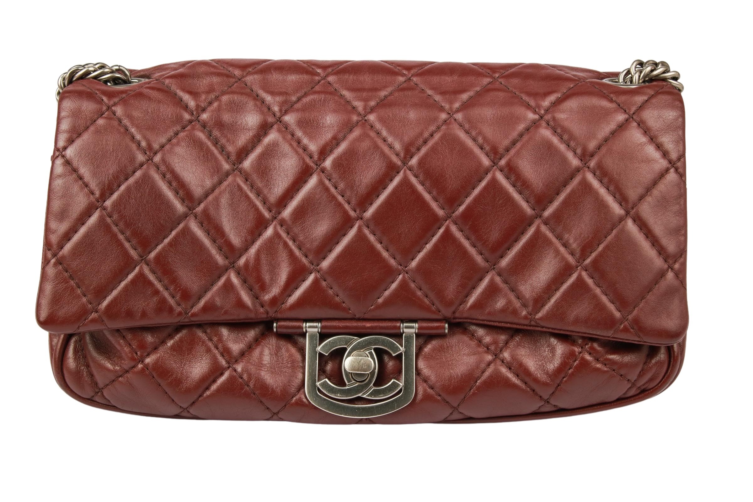 Chanel Vintage Single Flap Bordeaux