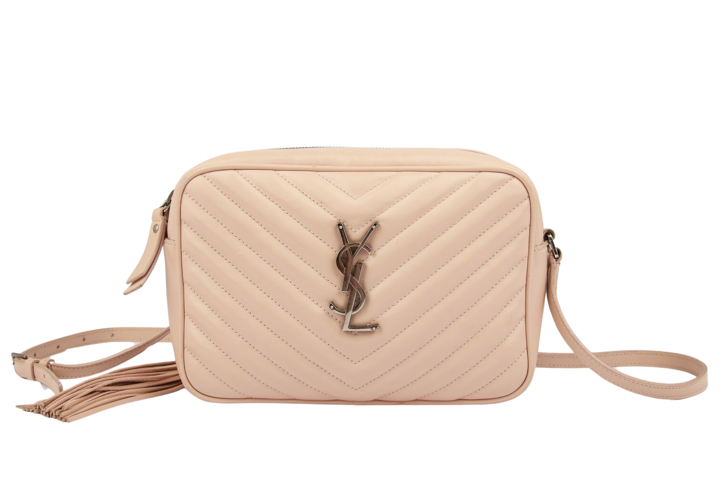 Saint Laurent Lou Camera Bag Nude