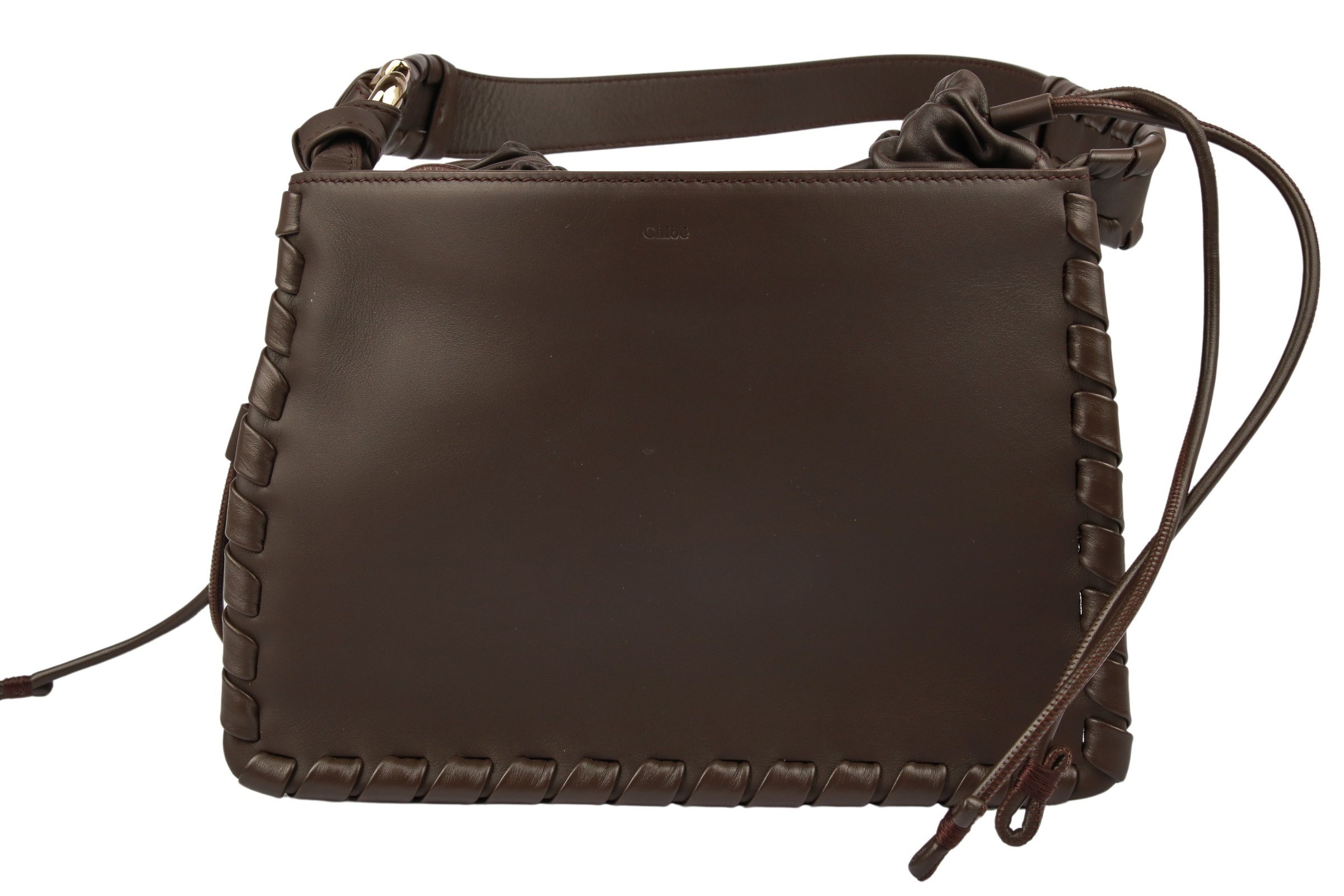 Chloé Mate Multi Gusset Schultertasche Braun