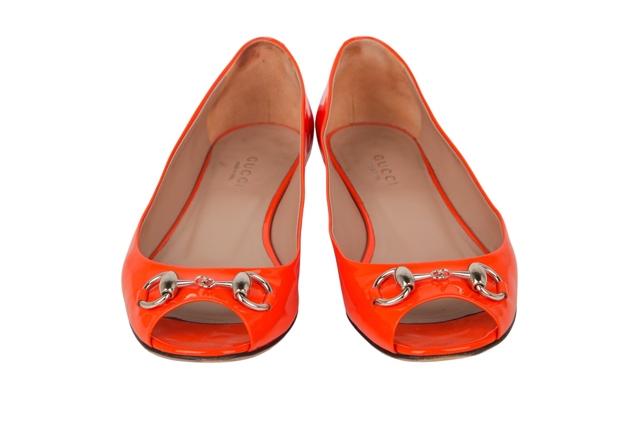 Gucci Horsebit Ballerina Orange