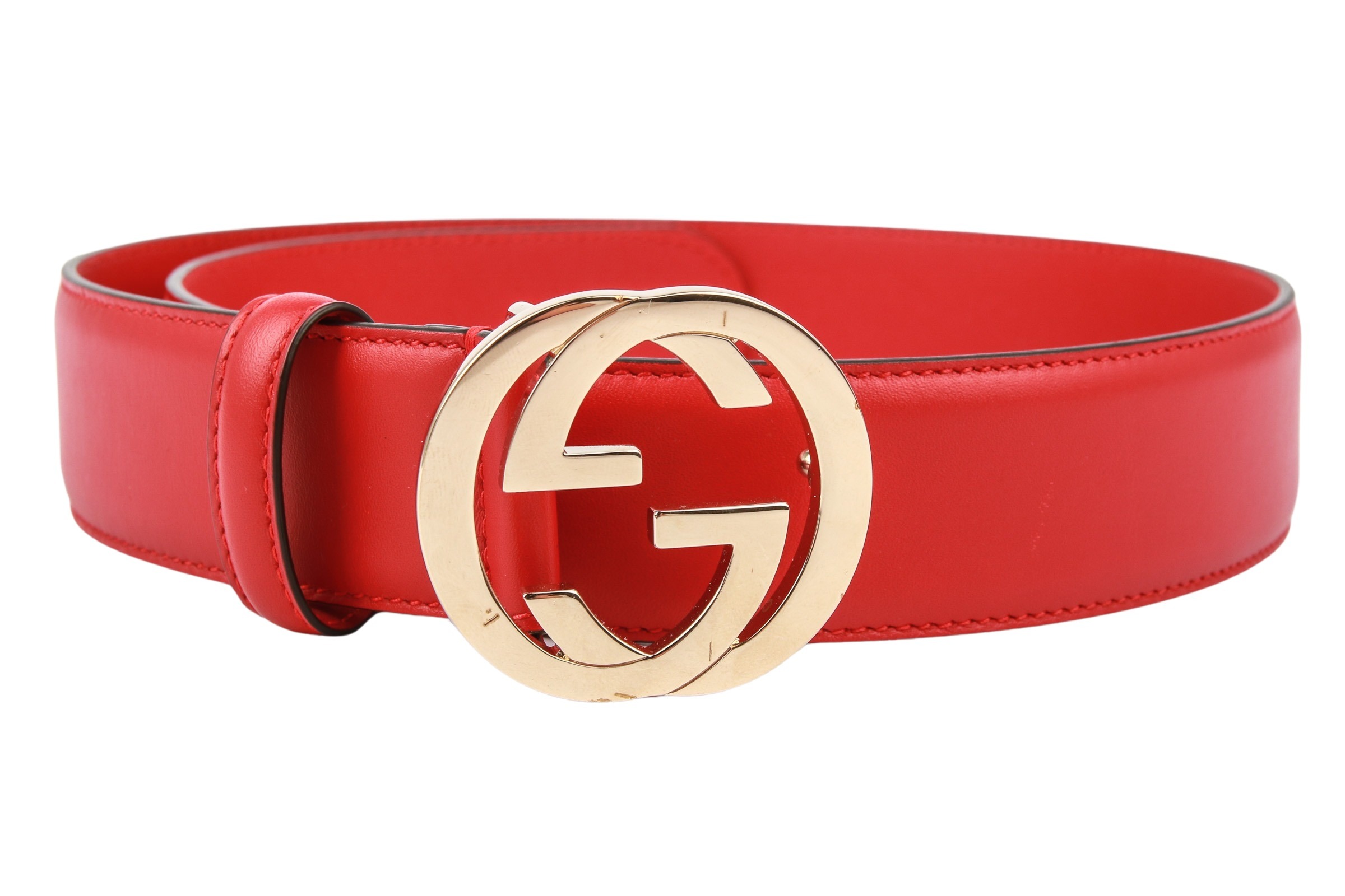 Gucci Gürtel GG Schnalle Rot Gr. 70