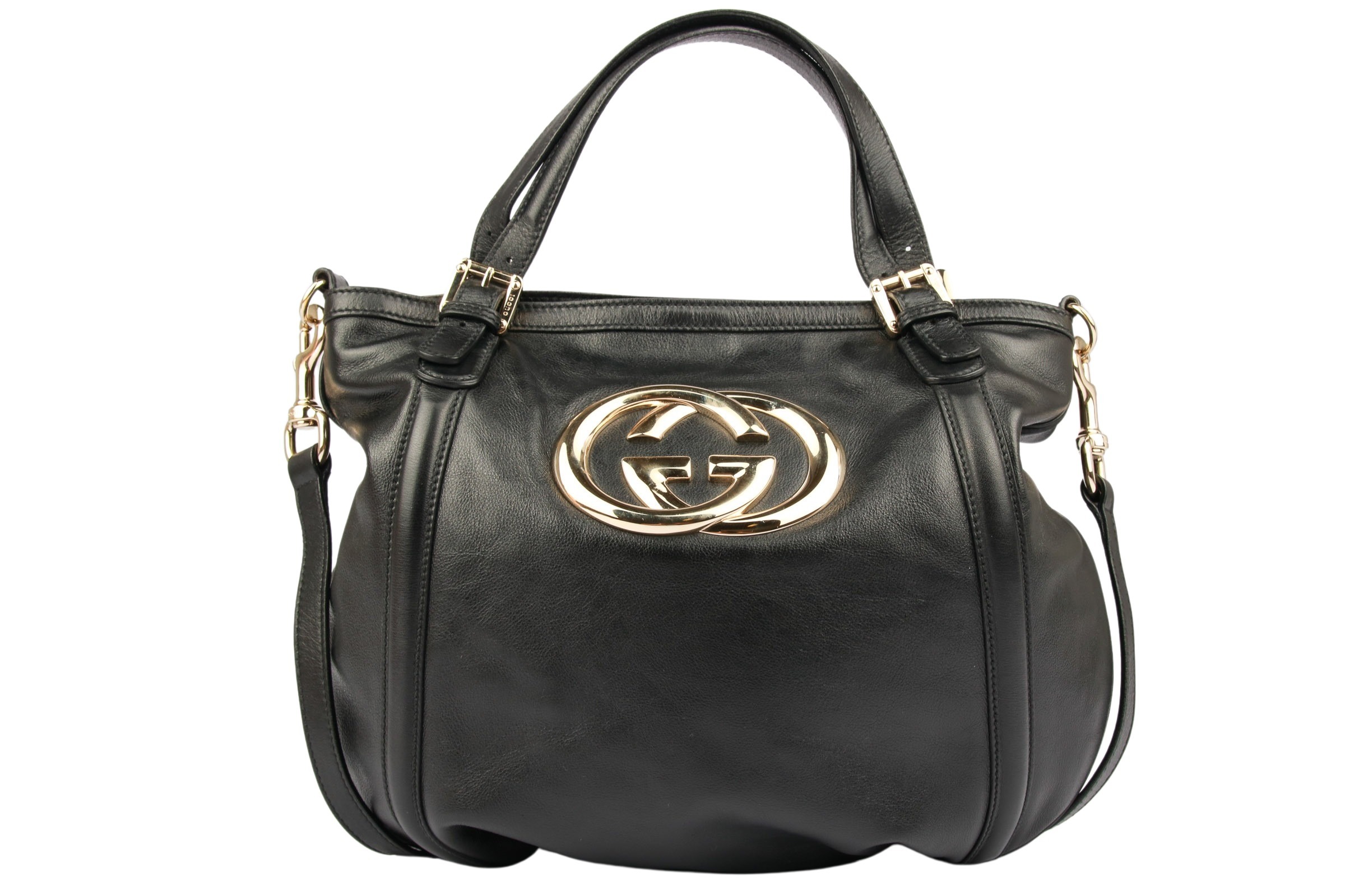 Gucci Britt Bag GG Leder Schwarz