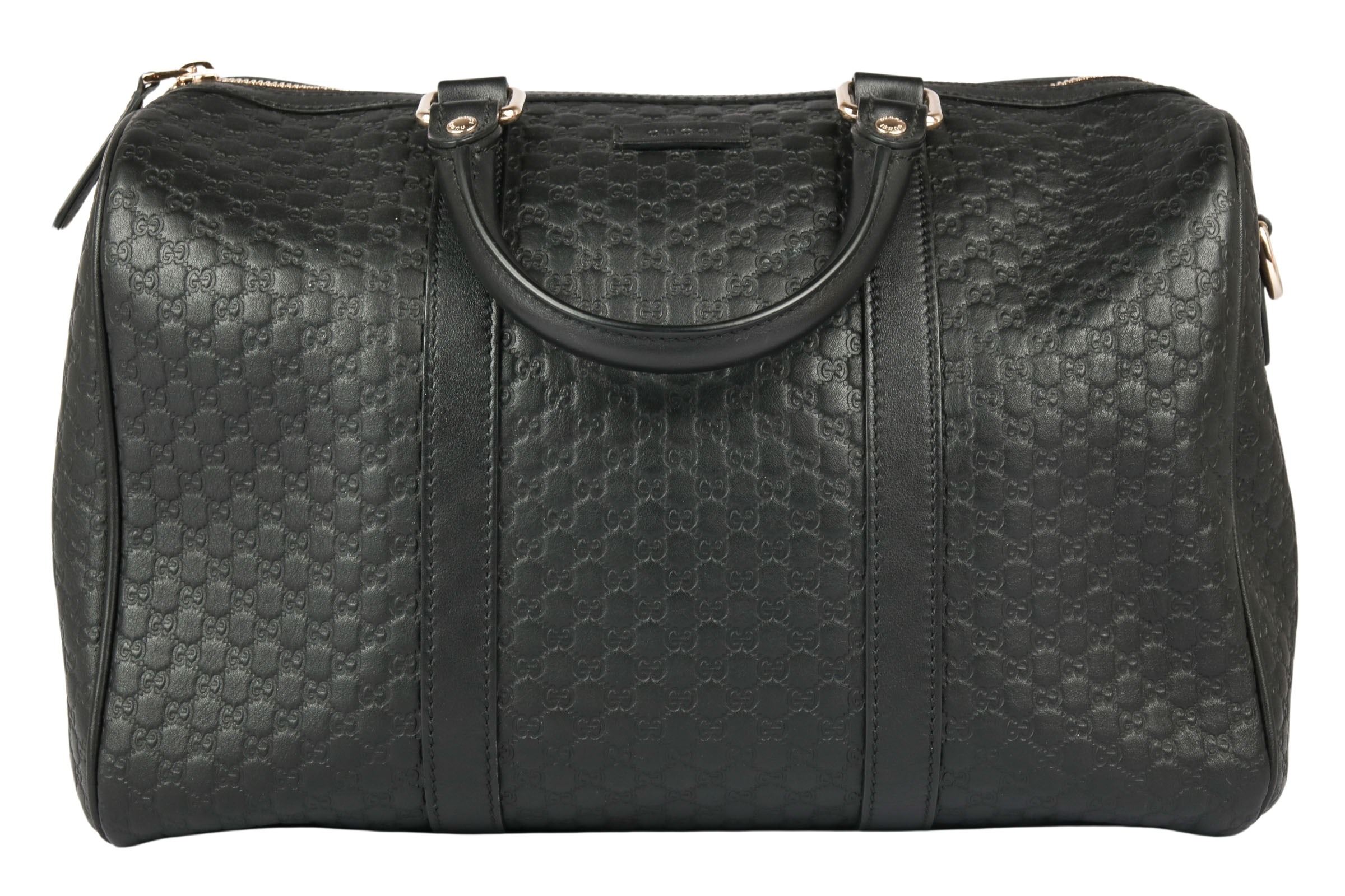 Gucci Boston Bag GG Monogram Schwarz Leder