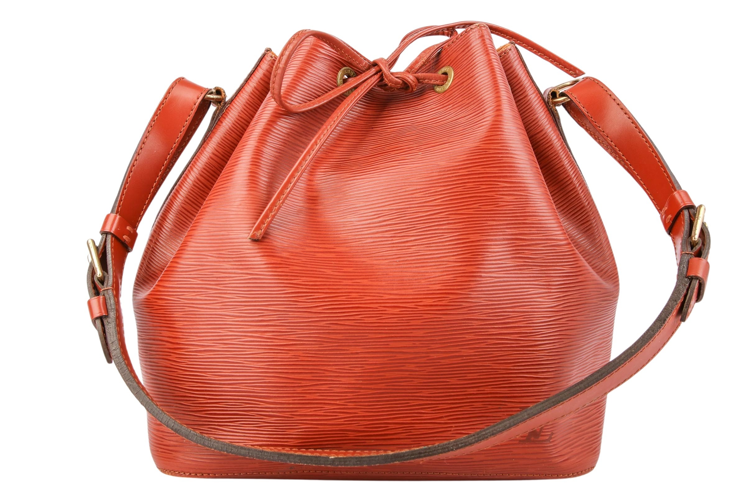 Louis Vuitton Sac Noé Petit Epi Leder Braun