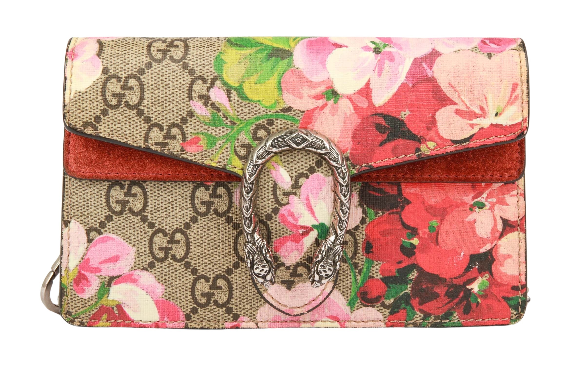 Gucci Dionysus Mini Blooms Guccissima Canvas Beige