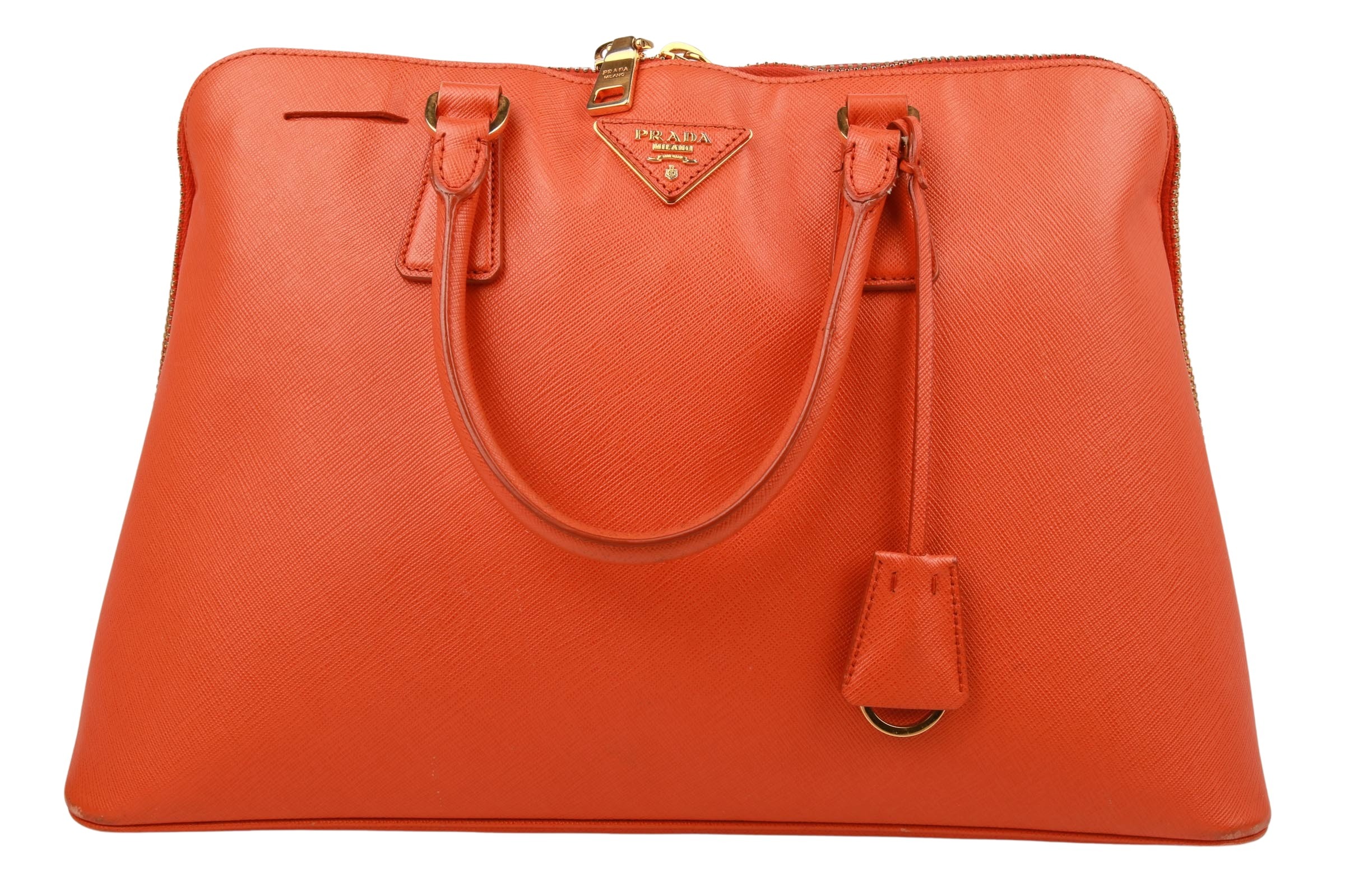 Prada Promenade Saffiano Bag Orange