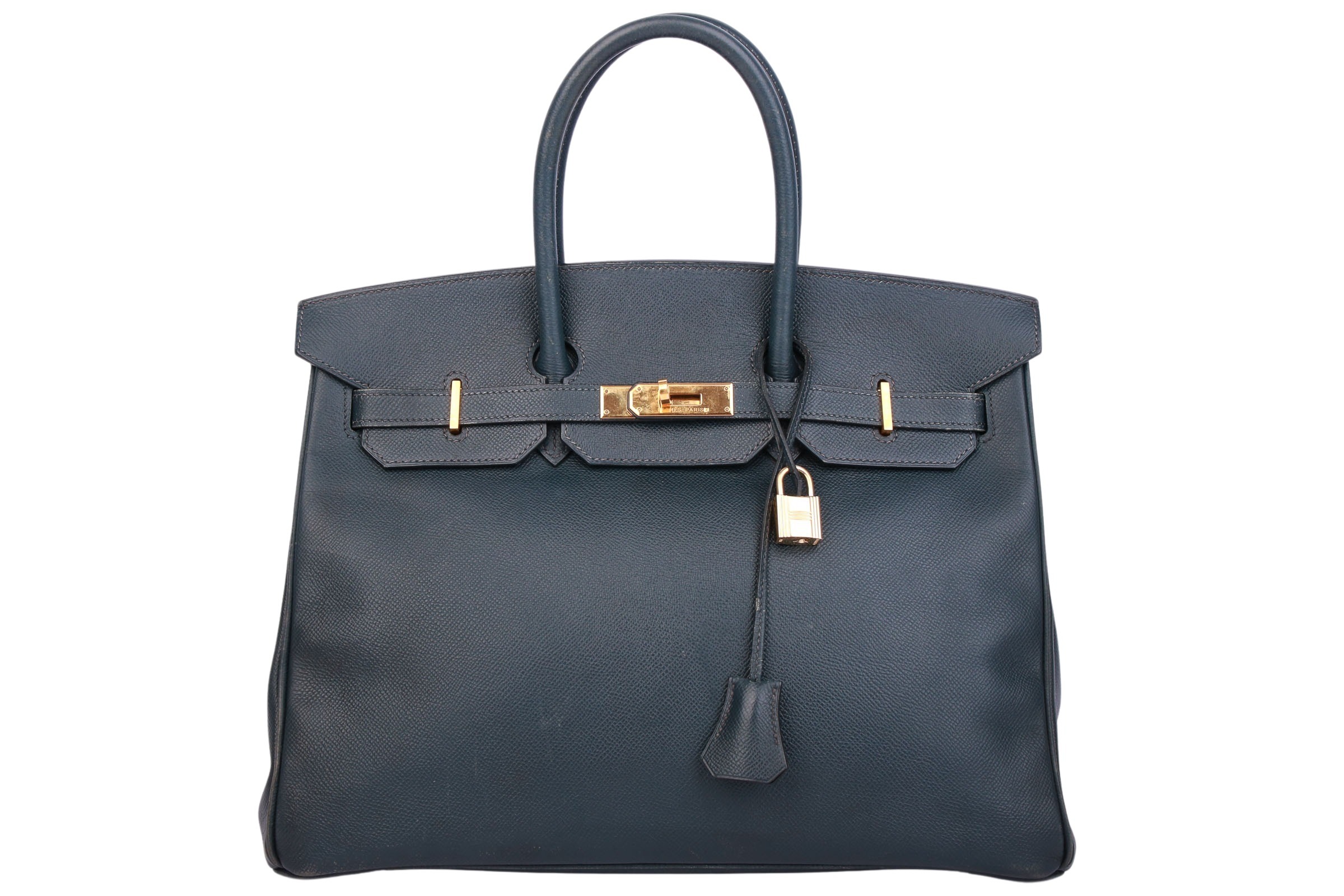 Hermès Birkin 35 Blue Indigo Veau Graine Courchevel Leder