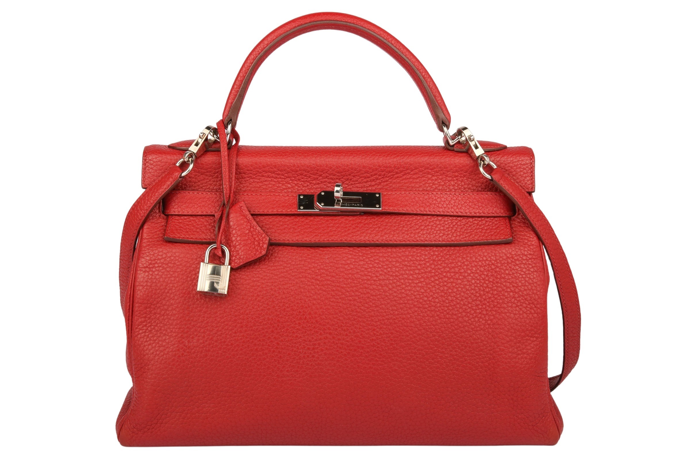 Hermès Kelly 32 Retourne Rouge Togo Leder