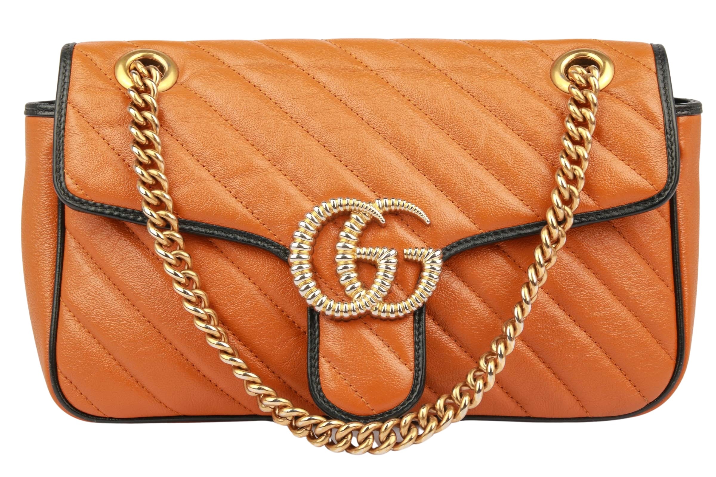 Gucci Marmont GG Leder Braun