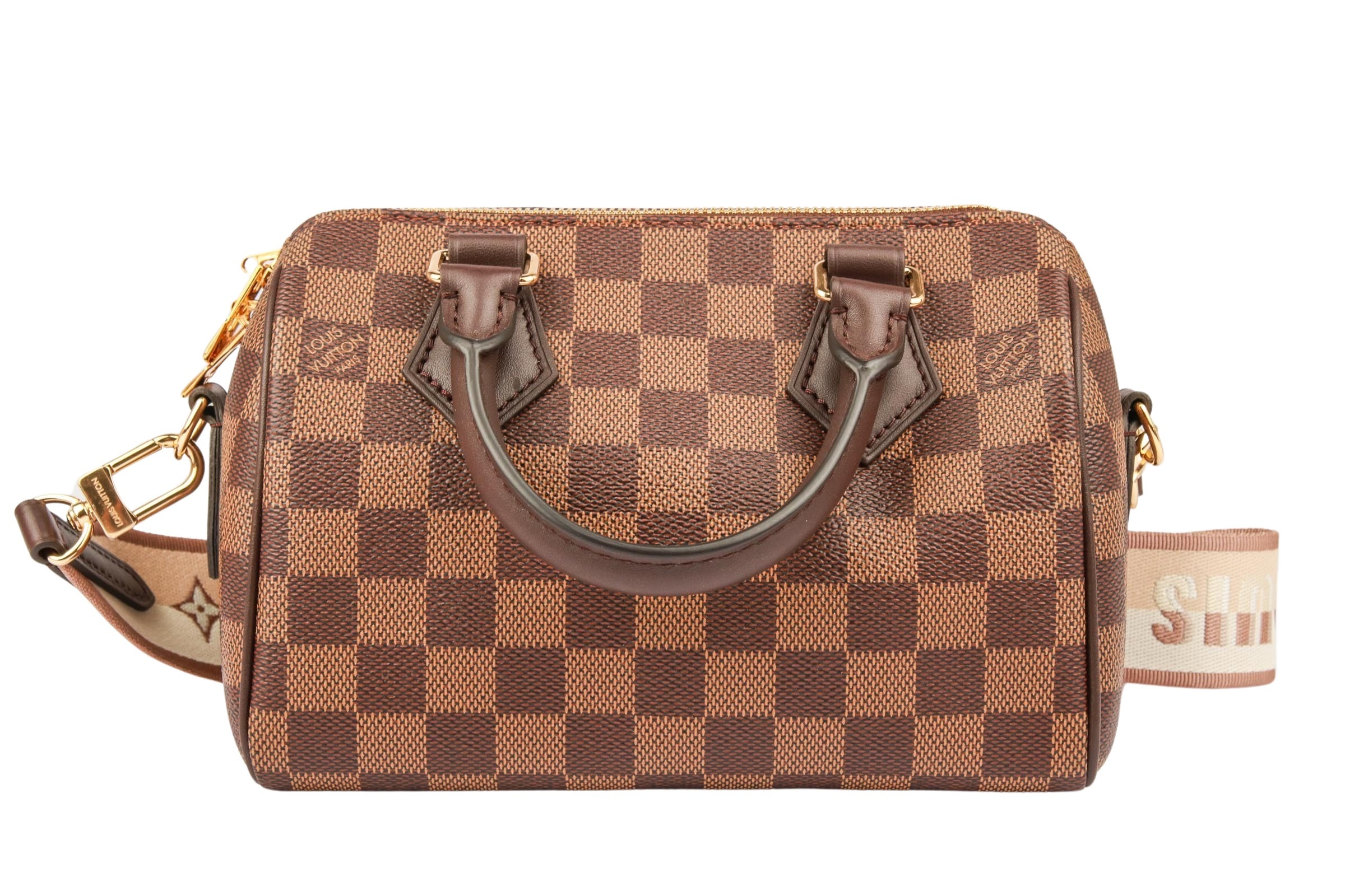 Louis Vuitton Speedy 20 Damier Ebene Canvas Inkl. Breitem Schultergurt