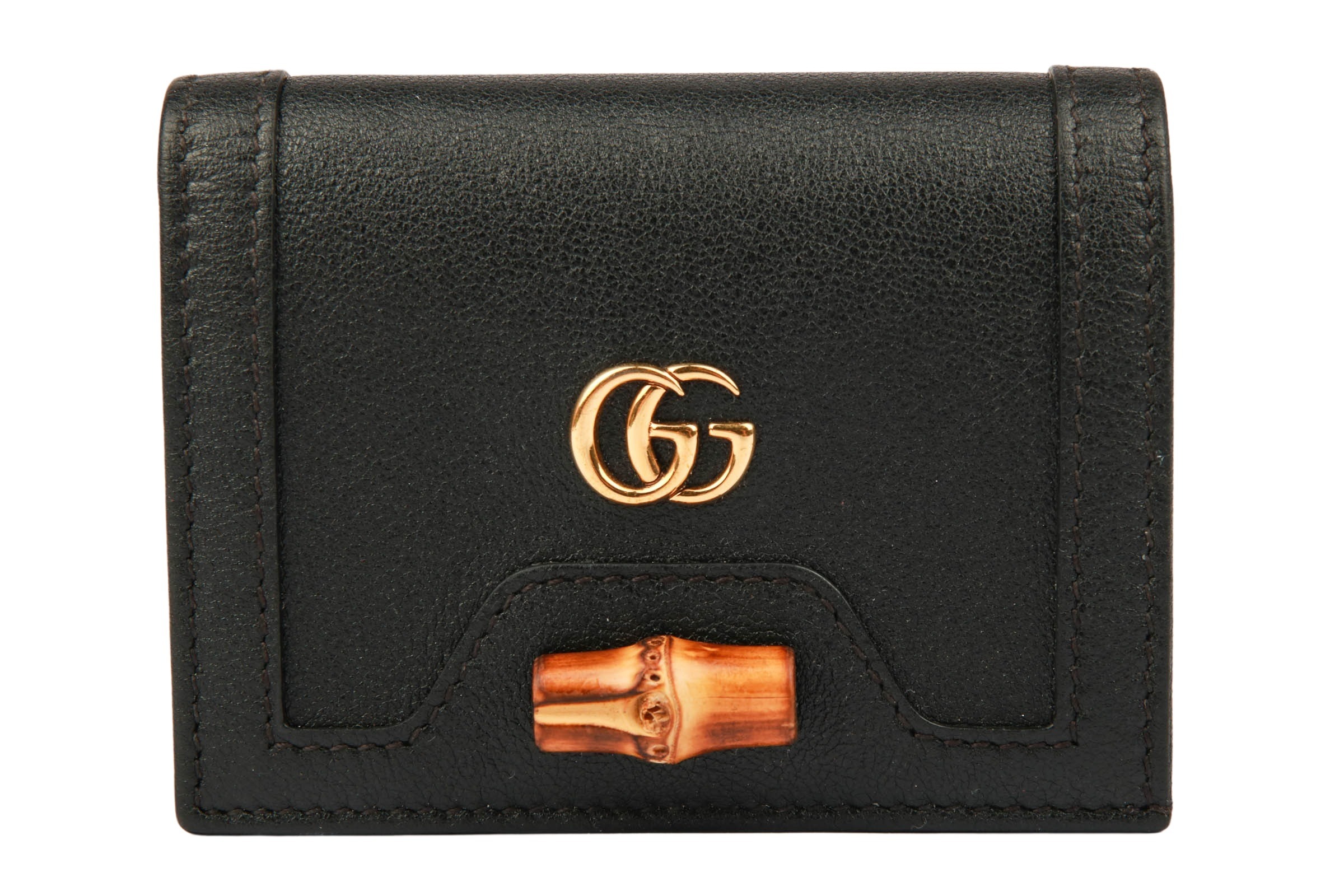 Gucci Diana Bamboo Card Case Wallet