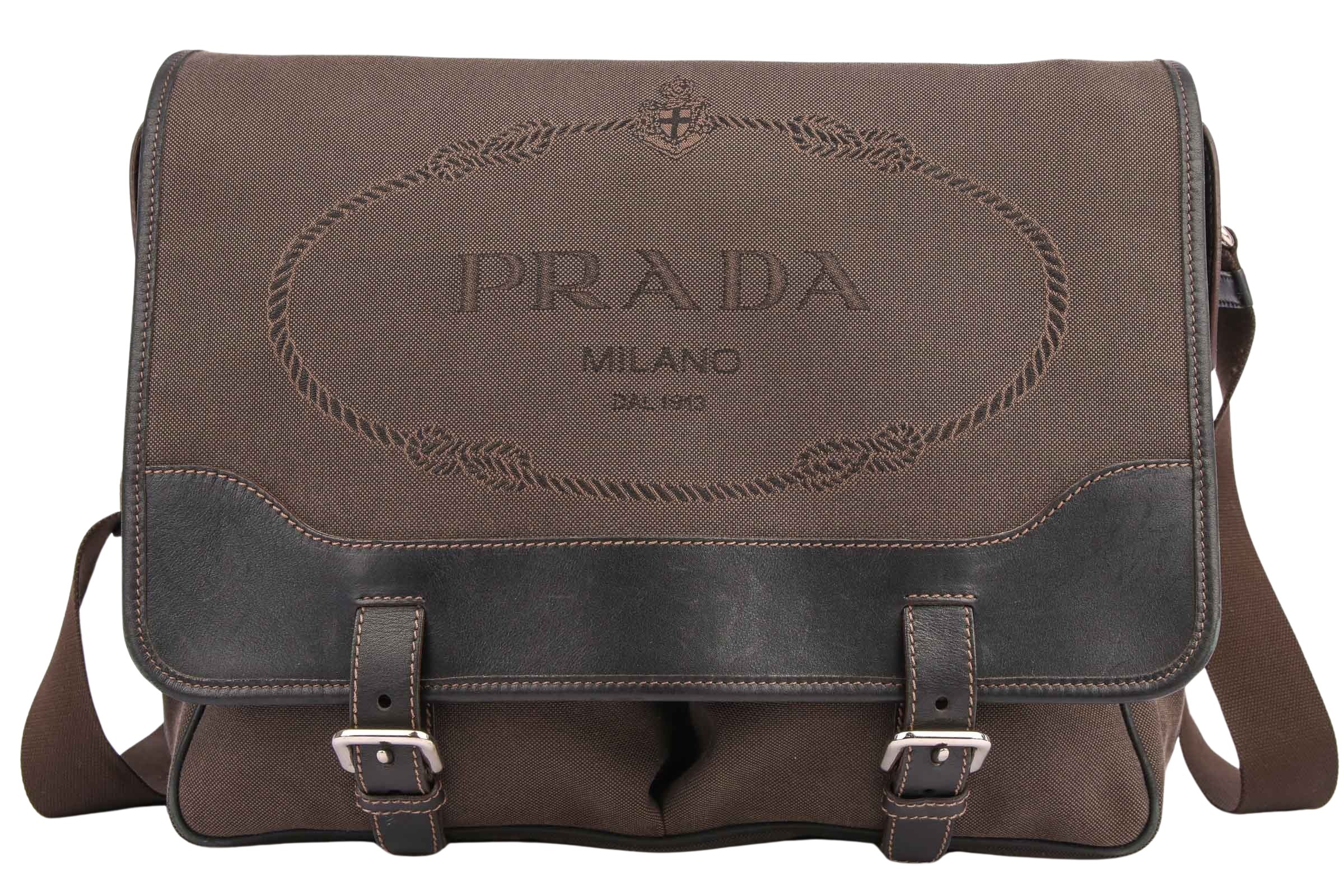 Prada Messenger Bag Schwarz Braun